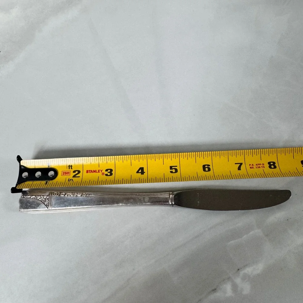 Set‎ of 2 Oneida Nobility Plate Silver Plated Dinner Knives Caprice